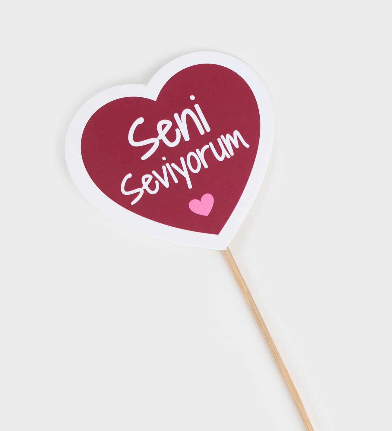 Seni Seviyorum Mini Pankart